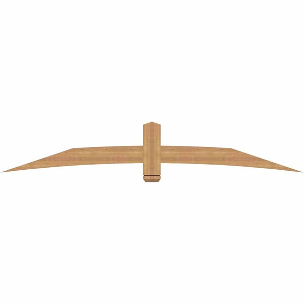 Ekena Millwork Bellingham Timber Gable Bracket, Western Red Cedar, 96"W x 16"H x 1 1/2"D x 5 1/2"F, 4/12 Pitch GBW096X16X0206BEL00SWR - main